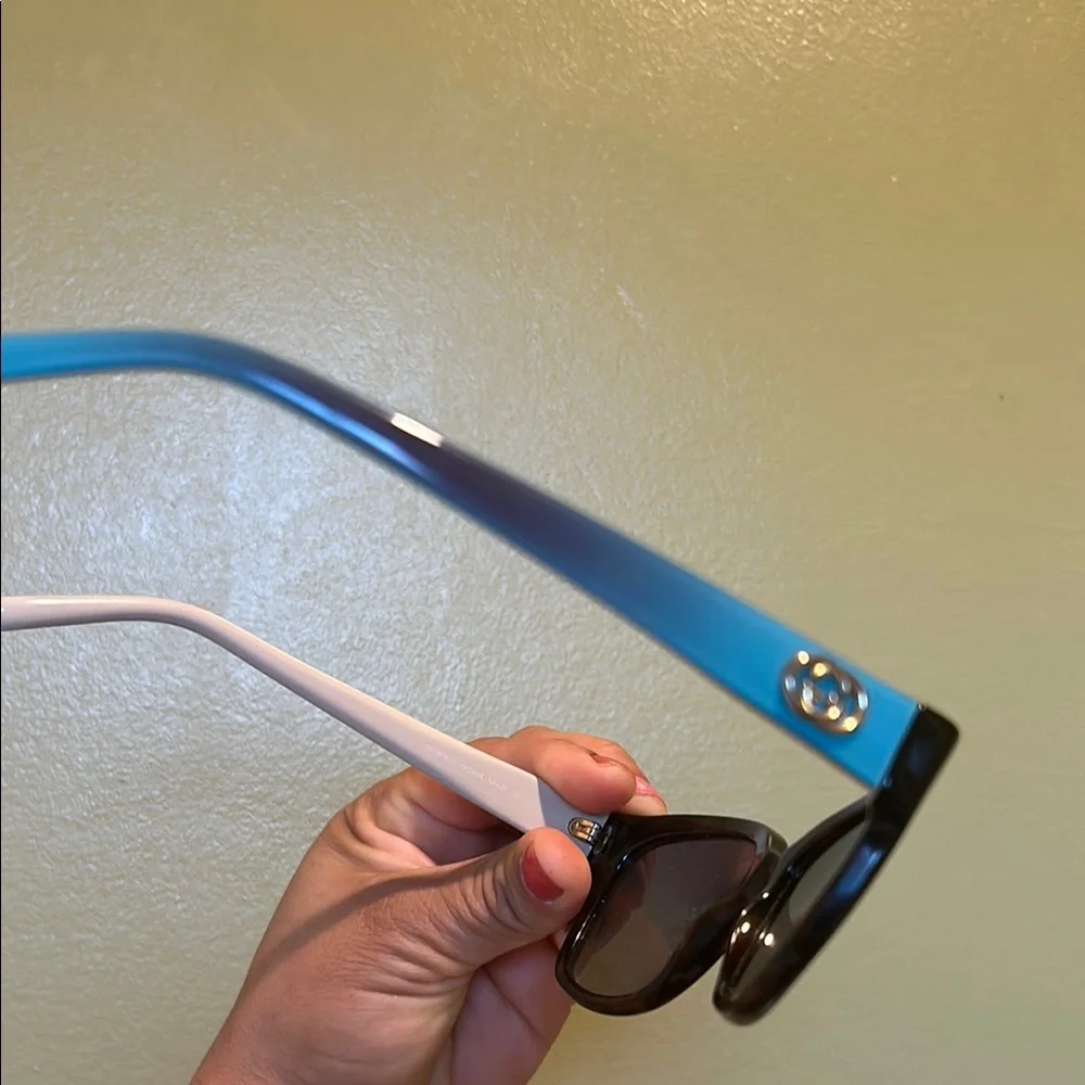 Gucci Blue and Purple Gradient Glasses